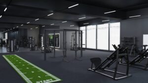 Functional-Training-Bereich im EASYFITNESS Wiesloch mit Sprintbahn und modernen Trainingsgeräten