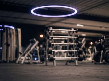 EASYFITNESS Trainingsfläche mit Langhanteln