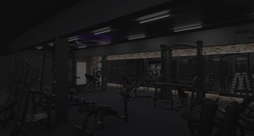 Modernes EASYFITNESS Studio als Beispiel für eine geeignete Gewerbeimmobilie